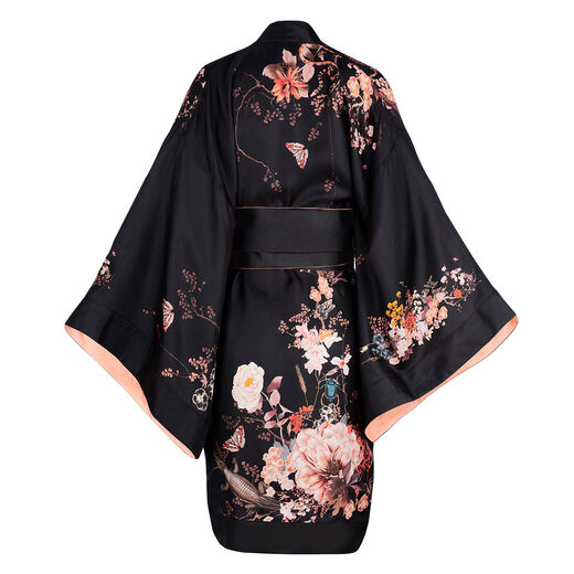Floral Silk Kimono by Helen Loveday